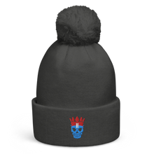 Lade das Bild in den Galerie-Viewer, Beanie mit Bommel - Mütze - Skull