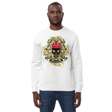 Lade das Bild in den Galerie-Viewer, Pullover Unisex mit Bio-Baumwolle Gold - Skull