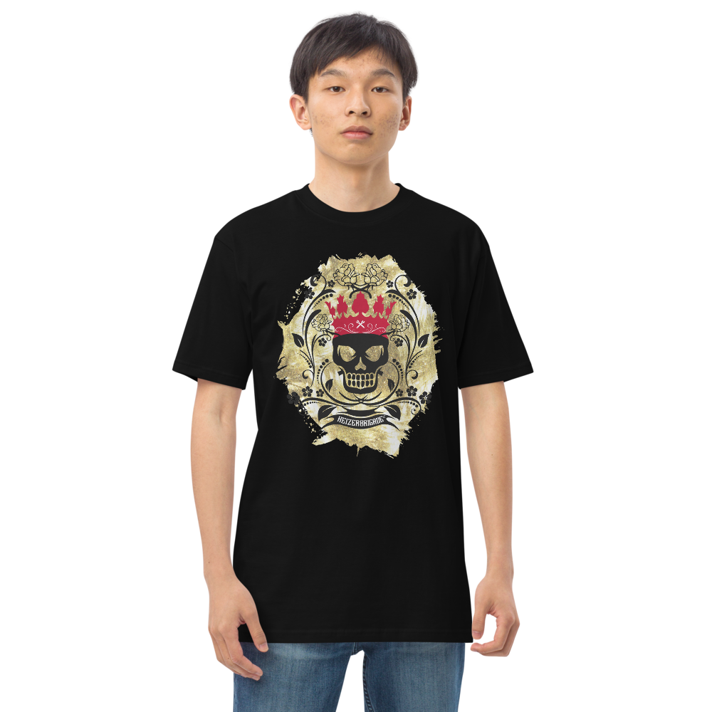 T-Shirt Herren Gold - Skull