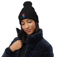 Lade das Bild in den Galerie-Viewer, Beanie mit Bommel - Mütze - Skull
