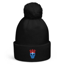 Lade das Bild in den Galerie-Viewer, Beanie mit Bommel - Mütze - Skull
