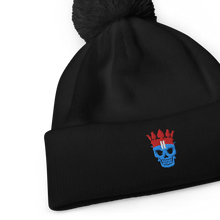 Lade das Bild in den Galerie-Viewer, Beanie mit Bommel - Mütze - Skull

