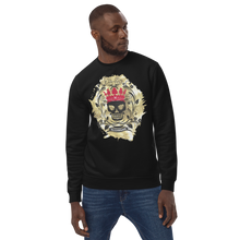 Lade das Bild in den Galerie-Viewer, Pullover Unisex mit Bio-Baumwolle Gold - Skull
