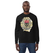 Lade das Bild in den Galerie-Viewer, Pullover Unisex mit Bio-Baumwolle Gold - Skull
