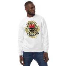 Lade das Bild in den Galerie-Viewer, Pullover Unisex mit Bio-Baumwolle Gold - Skull
